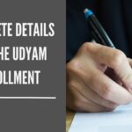 Complete details for the Udyam enrollment